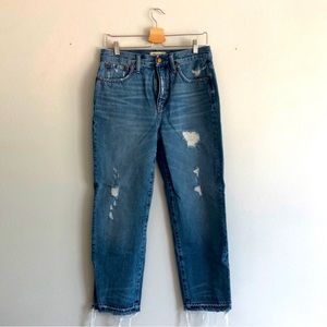 Madewell Classic Ripped Straight Jeans